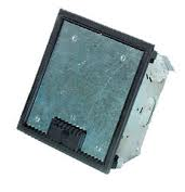 Medium Floor Pocket wiith Black Trim Ring, Accepts 2x FP4 Series Plates