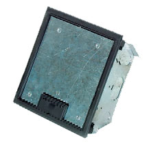 Medium Floor Pocket with Gray Trim Ring, Accepts 2 FP4 Series Plates