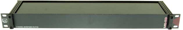 8-Channel 3-Way Rack-Mount Microphone Splitter