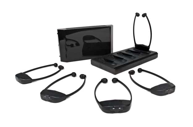 Two-channel IR system with 5 TX90s, 1 RX18 and 1 CHG518
