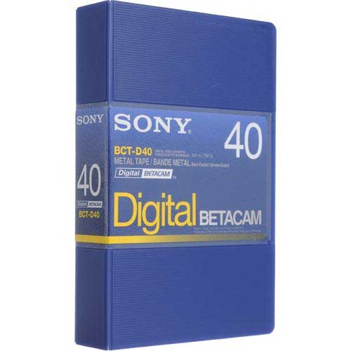 Digital Betacam, 40min., Small