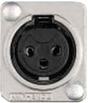 Floor Plate with 1x XLR-F Microphone Input