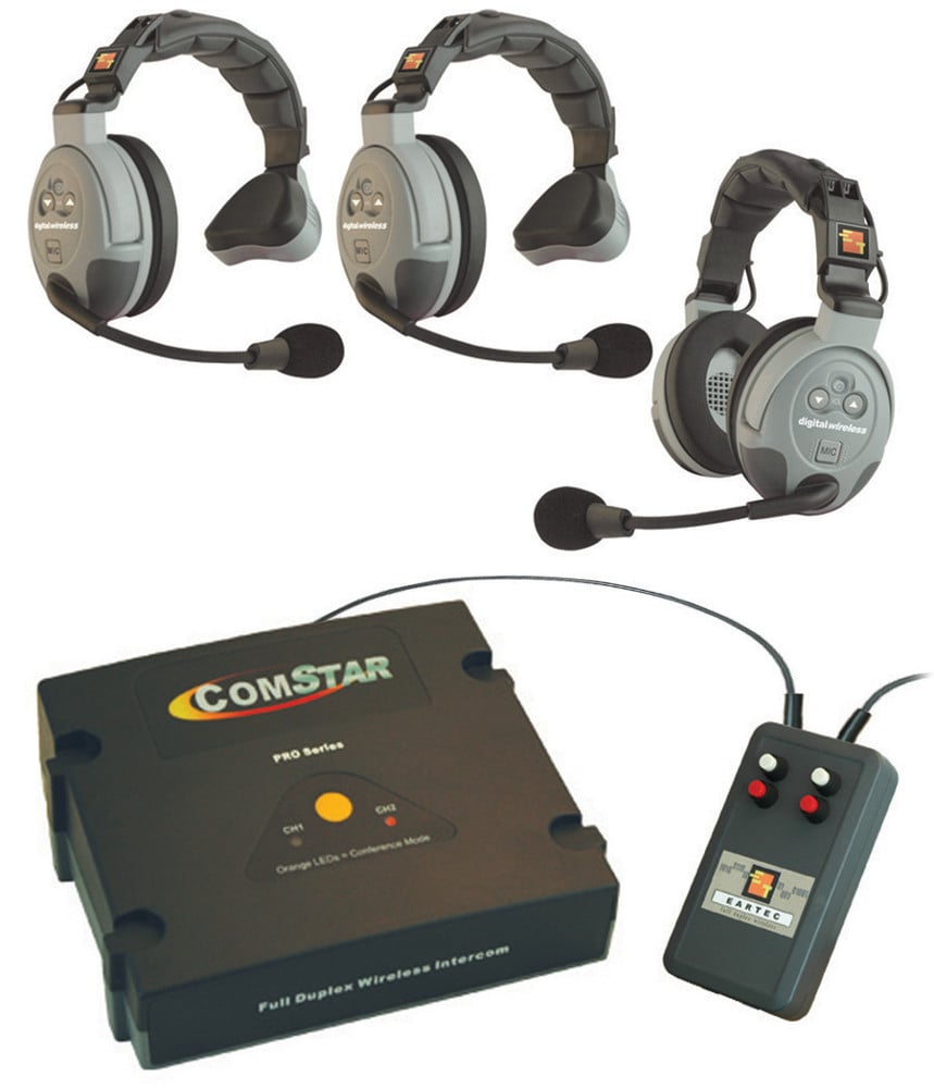 XT-Plus Com-Center with Interface and 3 Headsets