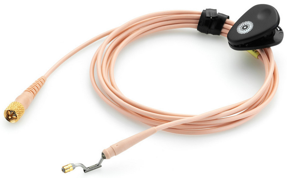 d:fine Microphone Cable in Beige with Locking 3.5mm for Sennheiser Wireless