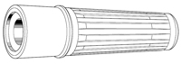 Cable Strain Relief Boot, Fits L-3C2VS, L-3CFB, V-3C, V-3CFB Cables