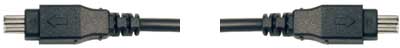 FireWire Cable (IEEE-1394 or iLink), 4-Pin to 4-Pin, 3 Feet