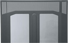 45 Space Plexi Glass Rack Front Door