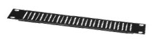 Half Rack 1 Space EVT/EVTA Vent Panel with Black Powder Coat