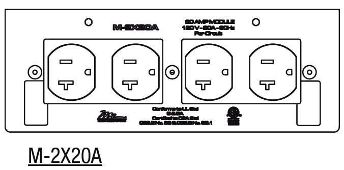 20 Amp Double Duplex MPR Module