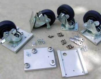 Caster Plate & Wheel Kit