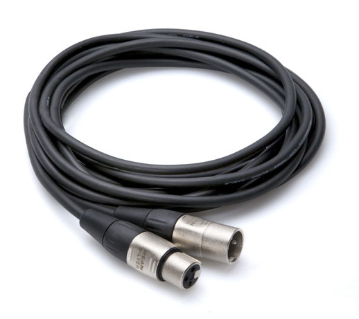 REAN 3 Pin Male to Female XLR Cable, 1.5ft
