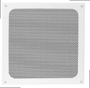White Screw-Mount Square Grille for 8" Speaker