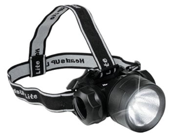 HeadsUp Black Hi-Intensity Krypton Hands-Free Flashlight (Carded)
