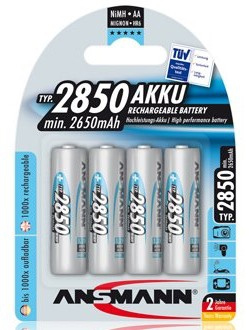 4-Pack, 2850 mAH