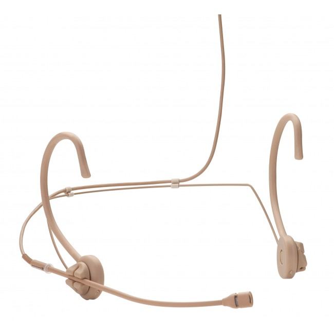 Supercardioid Headset Condenser Microphone for Wireless in Tan