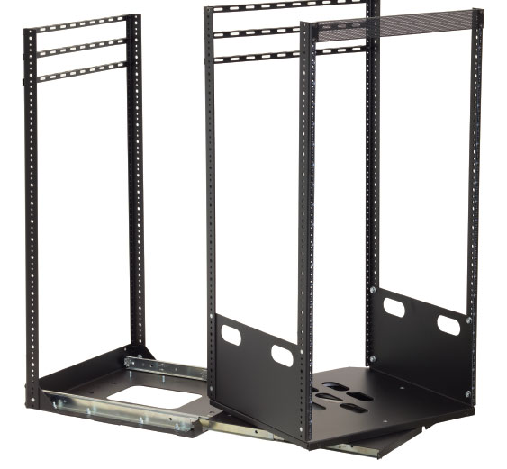 2-Slide Pull & Turn Rack (19"D 12 RU)