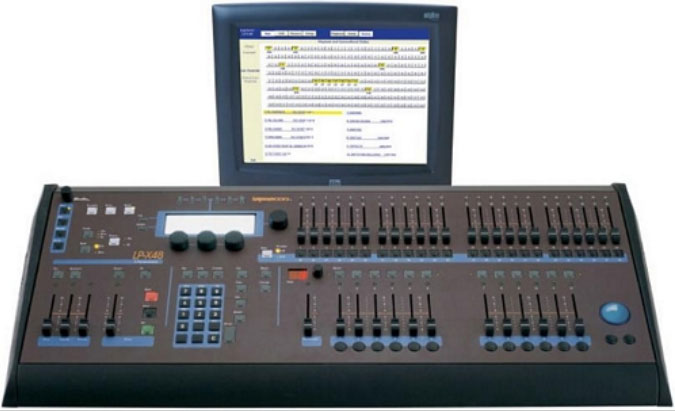 LP-X48 DMX Controller with 15" Touchscreen Monitor