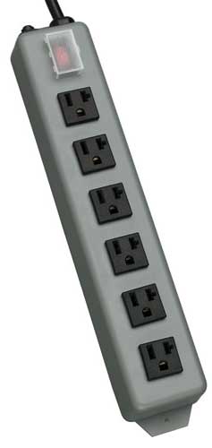 Outlet Strip, 6 Out, 15' Cord