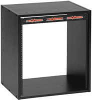 Economy Rack, 12 RU (Black), 15" deep