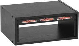 Economy Rack, 4 RU (Black), 15" deep