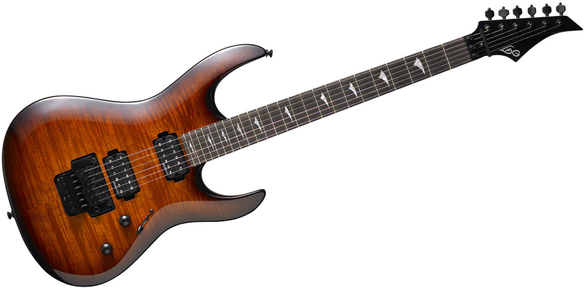 Arkane Series 200 Double Cutaway Guitar (Brown Shadow)