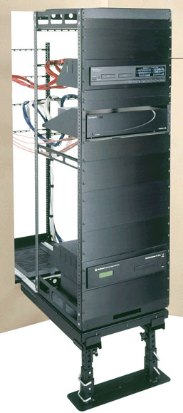 34-Space Rotating In-Wall Equipment Rack