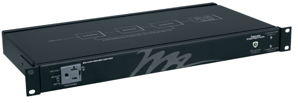 1 RU 20A Rackmount Surge Protector