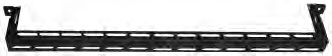 Pack of (10) Slotted Cable Management Bars with 2"D Offset