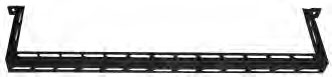 Pack of (10) Slotted Cable Management Bars with 4"D Offset