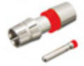 RCA Compression Connector for RG-59 Coax Cable (Red)