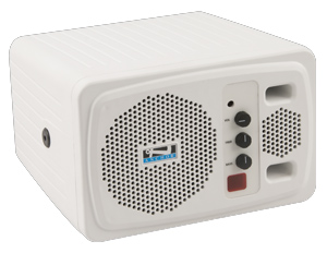 Black Powered Speaker with Receiver