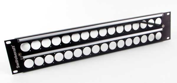 QG Panel with 8 Male and 8 Female XLRs Pre-Loaded, 1RU