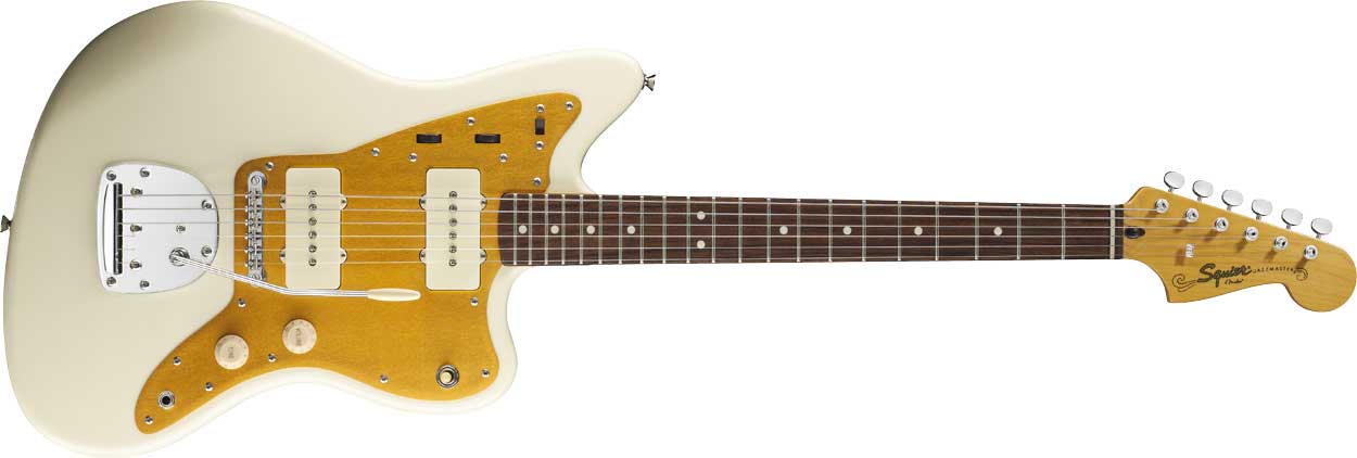 J Mascis Jazzmaster Artist Series Electric Guitar, Vintage White