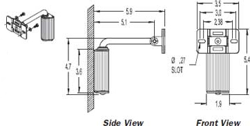 MultiMount Pan and Tilt Speaker Mount in Black