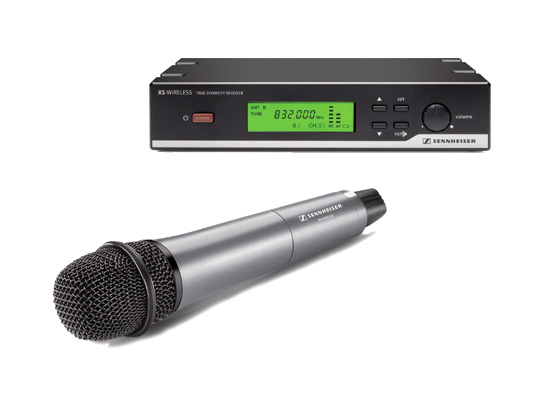 Wireless Handheld Vocal Microphone Set with e835 Cardioid Dynamic Capsule