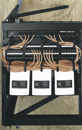 12 RU, 24" D Swing Frame Wall-Mounted Rack