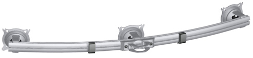 Widescreen Triple Monitor Pole Clamp