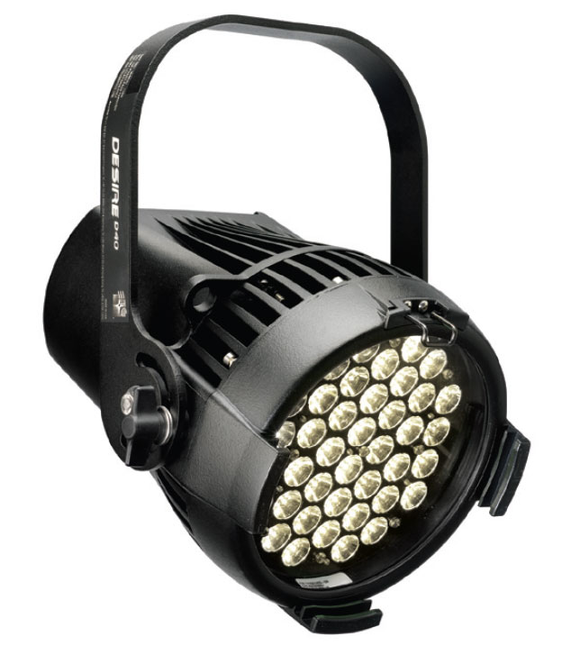 Desire D40 Studio Daylight LED in Black, Stage Pin Connector
