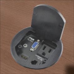 HDMI Round Table Box, Black
