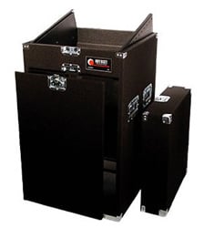 16RU/11RU Carpeted Combo Mixer Case with 3" Casters