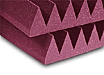 2'x4'x4" StudioFoam Wedge, Charcoal (Burgundy shown)