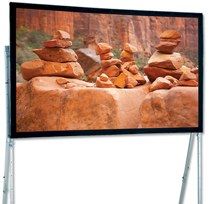 220" HDTV Ultimate Folding Screen Portable Projection Screen, with Heavy-Duty Legs