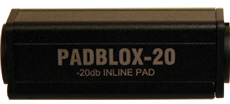 Inline Pad: -10, -20, -30, -40 or -50 dB