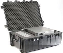 Large O.D. Green Transport Case with Wheels