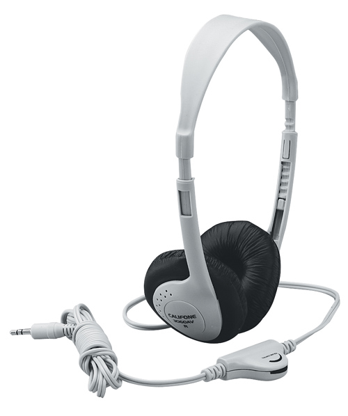 Lightweight Headphones, Beige (Gray shown)