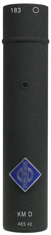 Mini Digital Microphone System: KK 183 Omnidirectional Capsule and KM D Output Stage in Nextel Black with Accessories