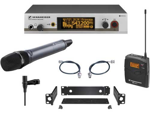 Wireless Handheld and Bodypack Microphone System with the e865 & ME2 Lav