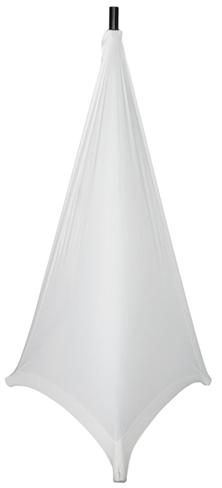 Stretchy 2-Side Speaker Stand Cover in White