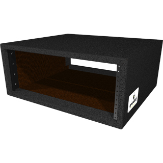 Carpet Series Rack Shell Case, 4 Space, Black