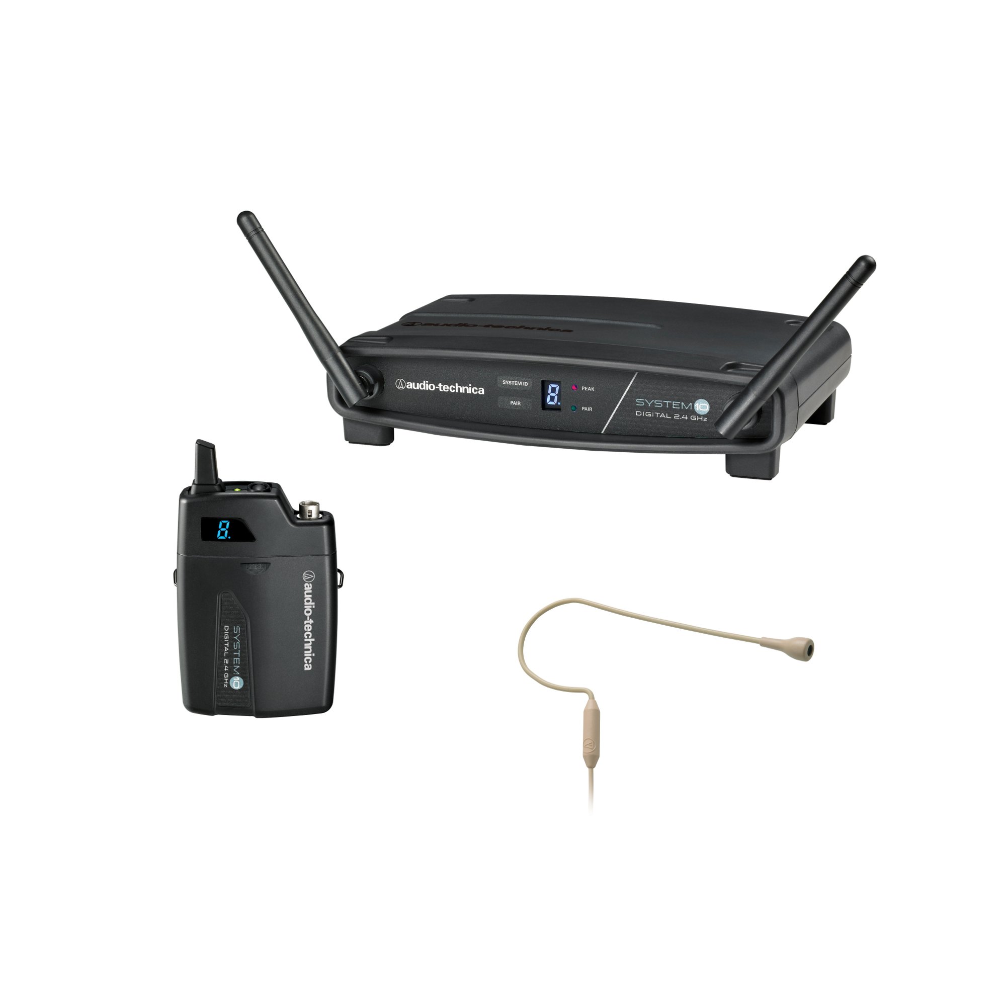 System 10 2.4 GHz Wireless System with Pro92cW-TH Headworn Microphone in Beige